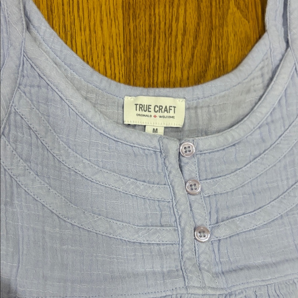 True Craft Button-Front Top - Picture 2 of 6